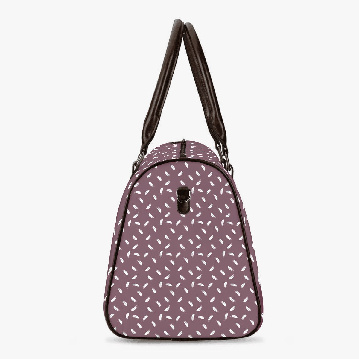 Duffle Bag - Feathers in Maroon