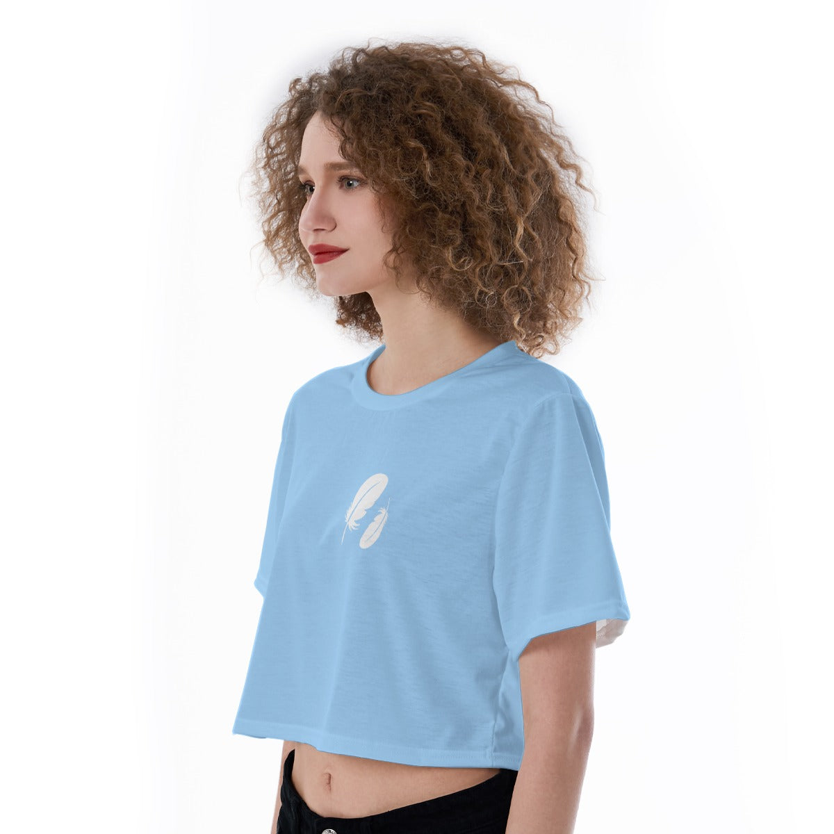All-Over Print Cropped T-Shirt