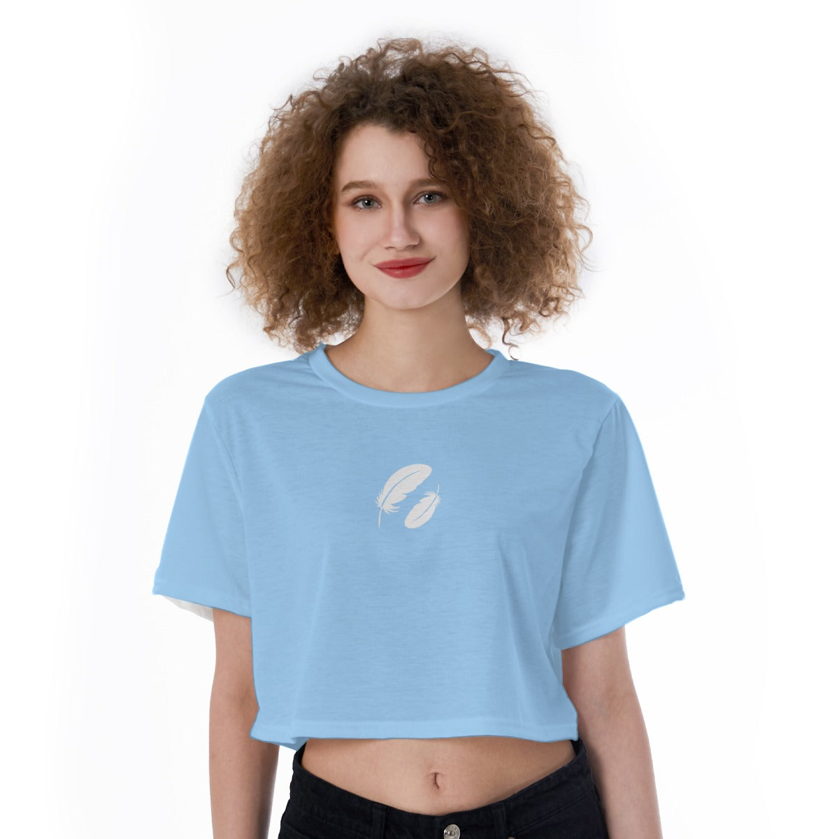 All-Over Print Cropped T-Shirt