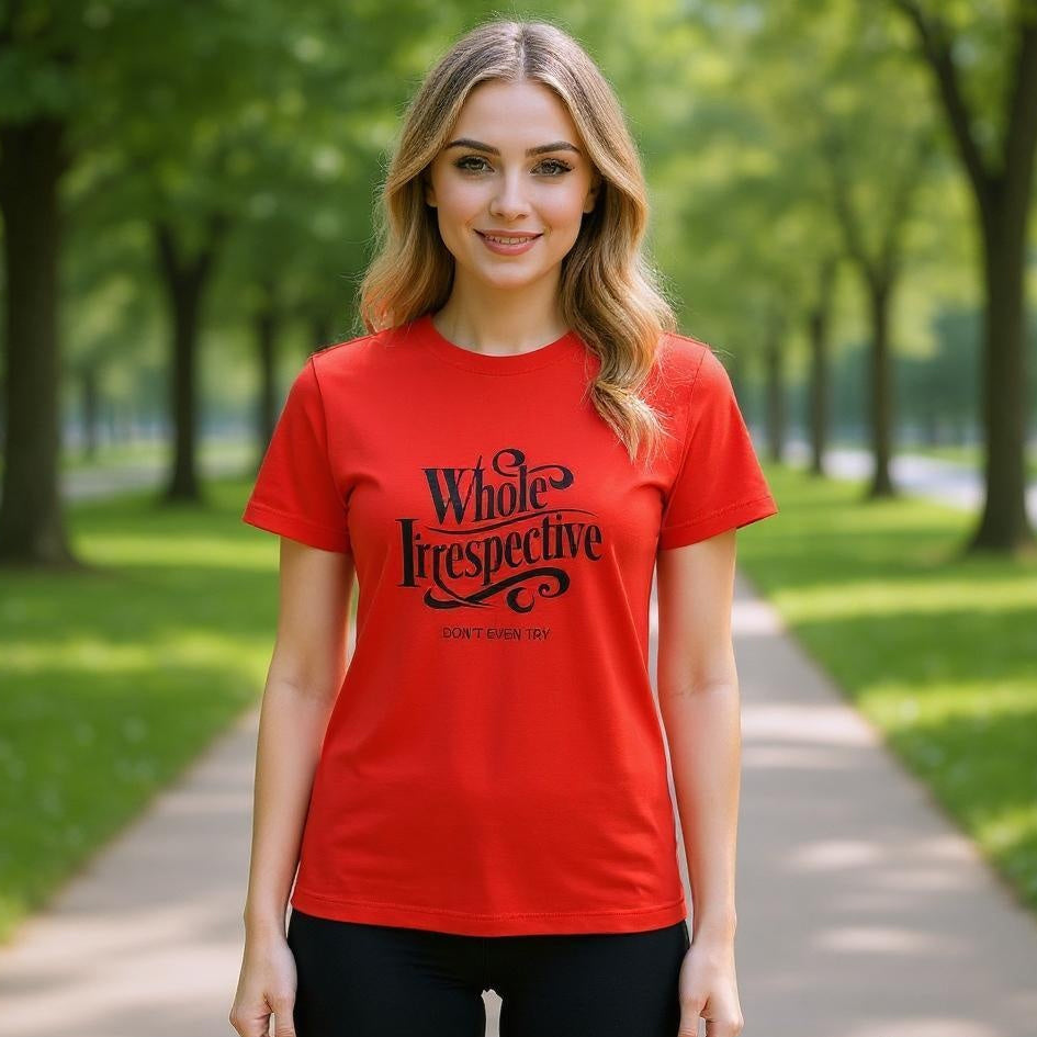 'Whole Irrespective' - Women’s semi-fited soft style t-shirt