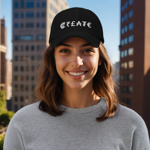 'CREATE' - Money Glyph - Baseball Cap
